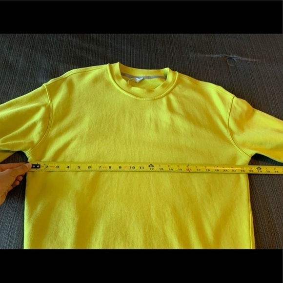 Lululemon Perfectly Oversized Crew Sweatshirt Soleil Neon Yellow Size 4 - Picture 12 of 13